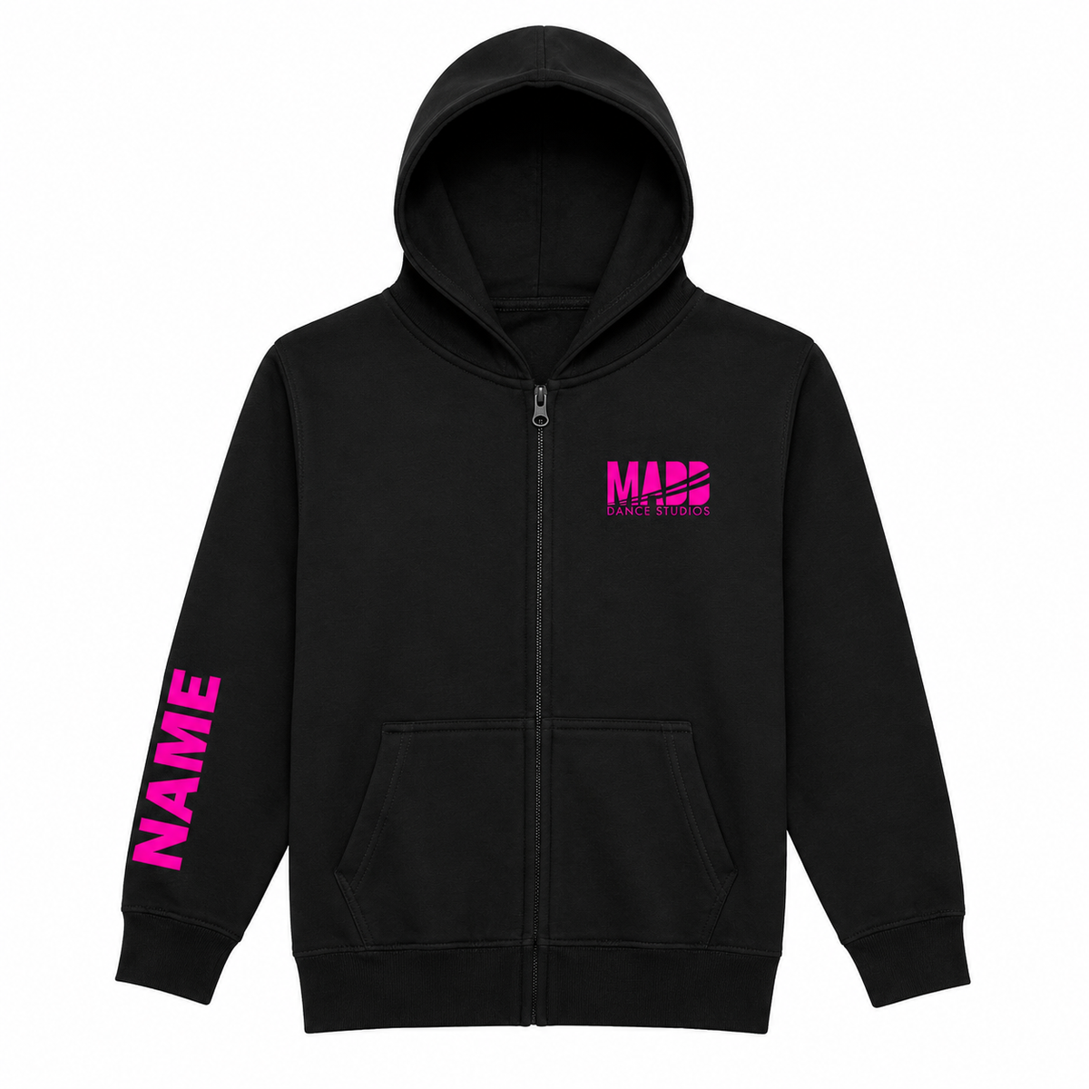 Pink MADD Kids Dance Zip Hoody