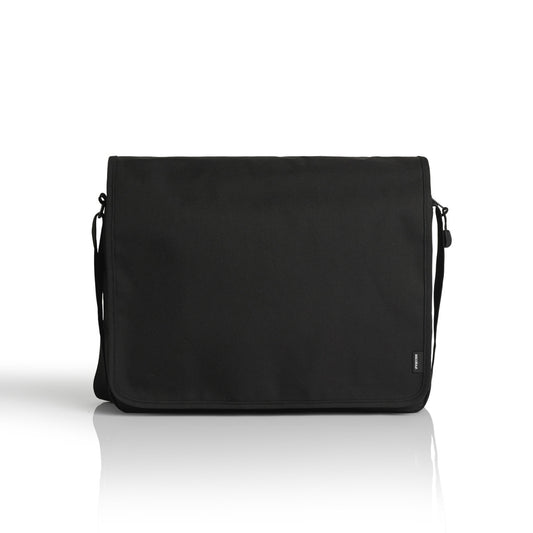RECYCLED MESSENGER BAG - Black
