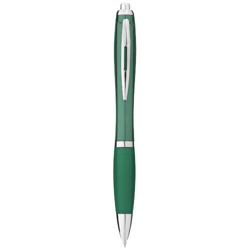 Nash ballpoint pen with coloured barrel and grip (black ink)