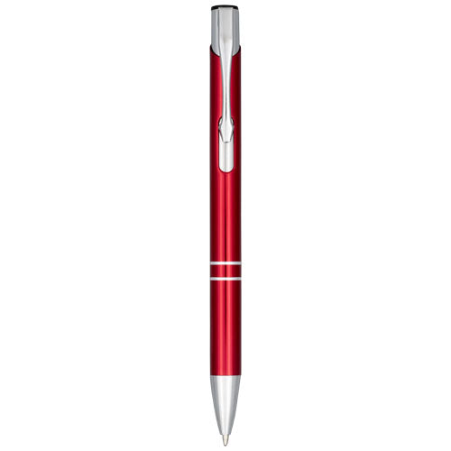 Moneta anodized aluminium click ballpoint pen (blue ink)