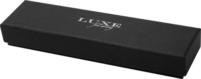 Lucetta recycled aluminium fountain pen (black ink) - Solid black