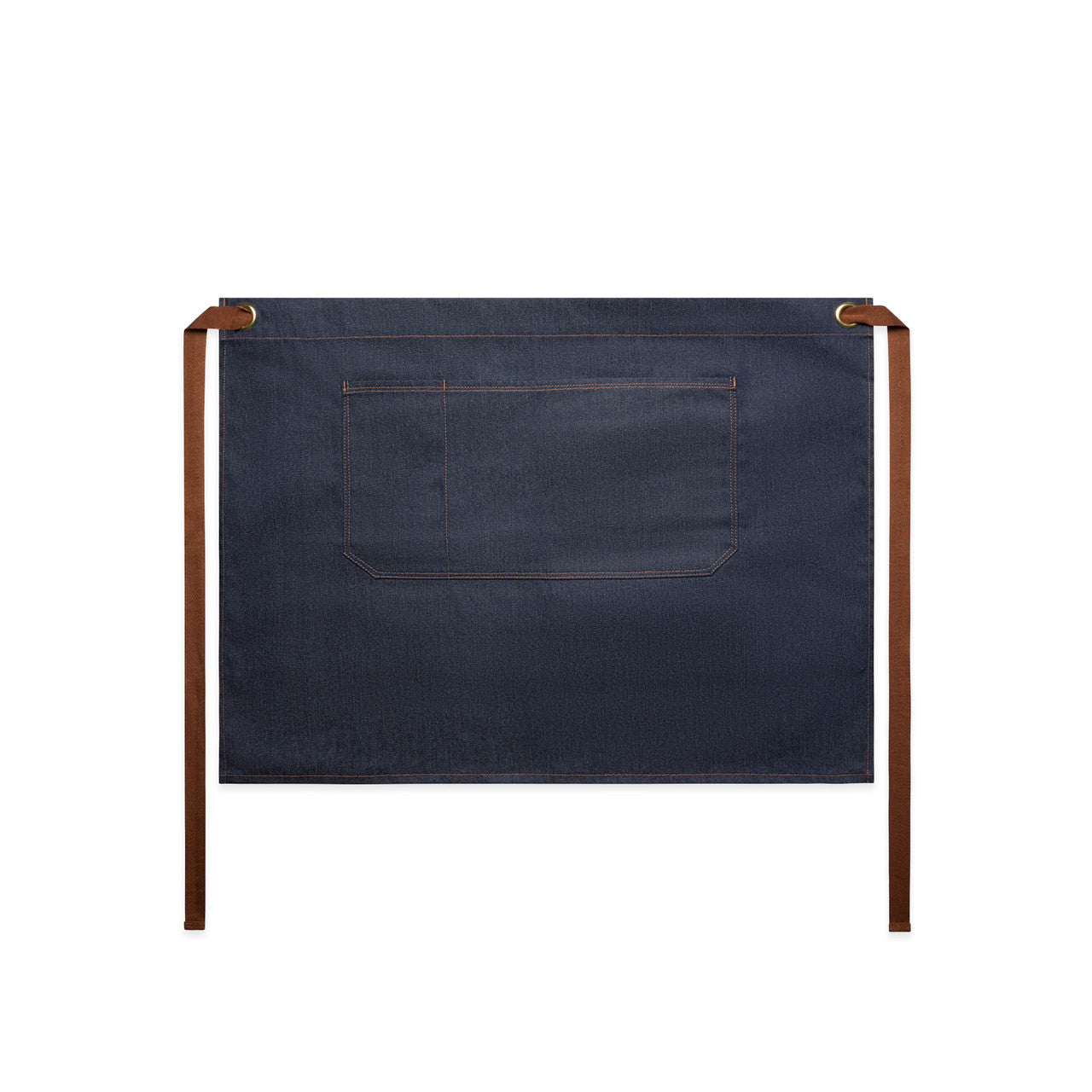 DENIM HALF APRON - Indigo