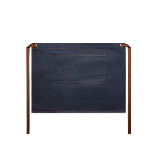 DENIM HALF APRON - Indigo