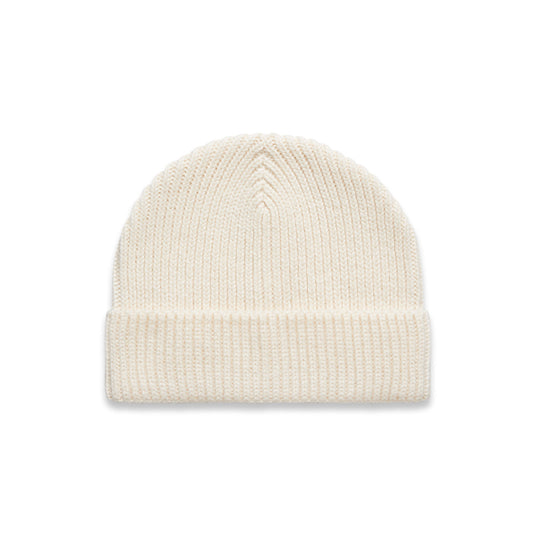 GAUGE BEANIE - Ecru