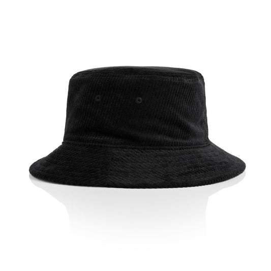 CORD BUCKET HAT - Black