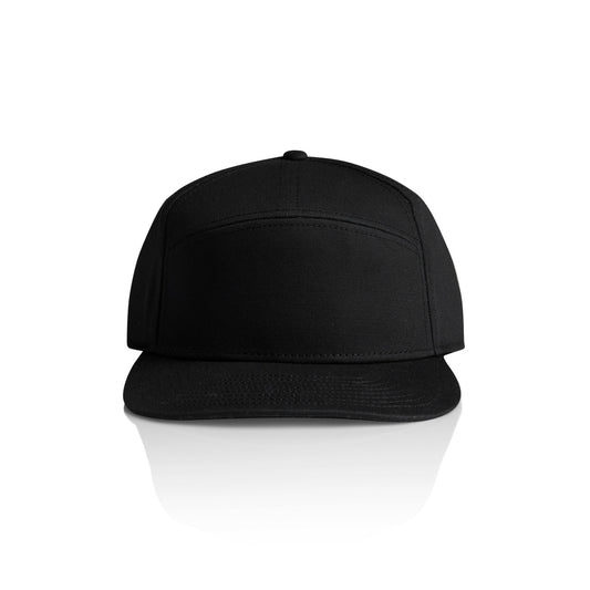 STOCK 7-PANEL CAP - Black