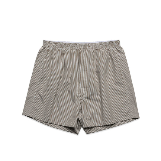 BOXER SHORTS - Walnut/White