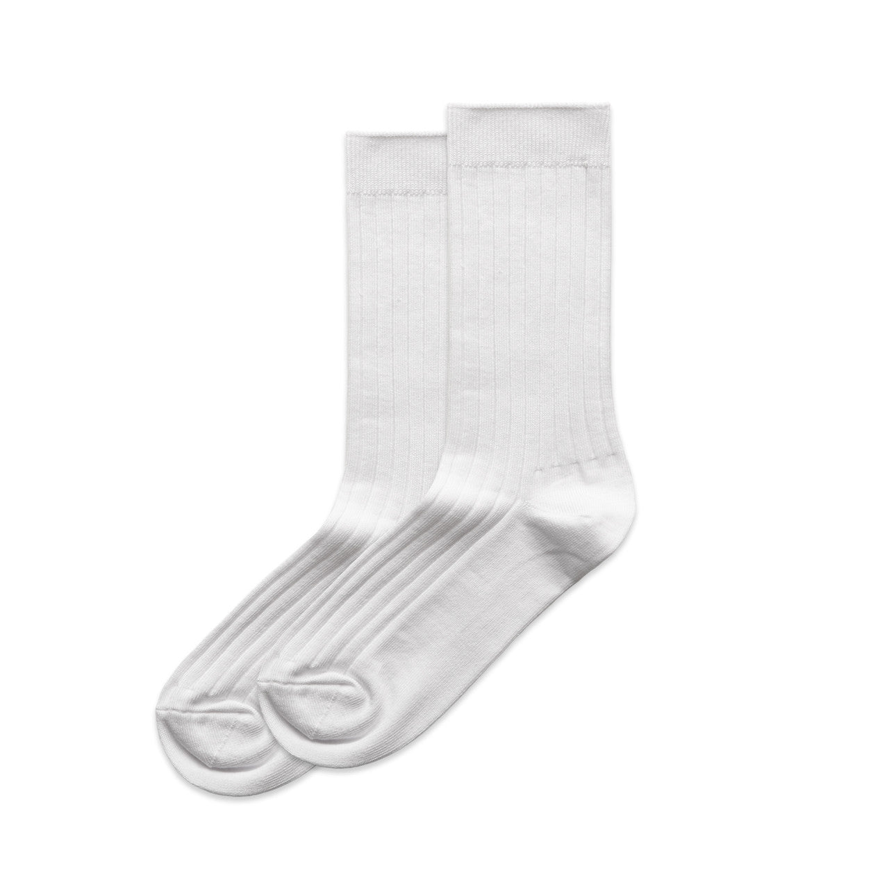 WO' RIB SOCK (2PK) - White