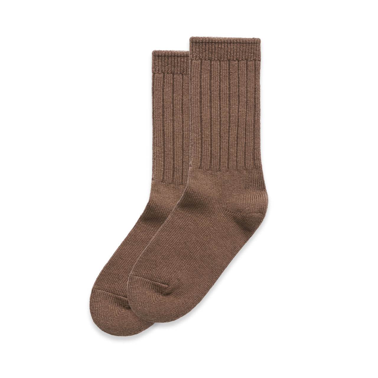 KNIT SOCKS (2PK) - Walnut