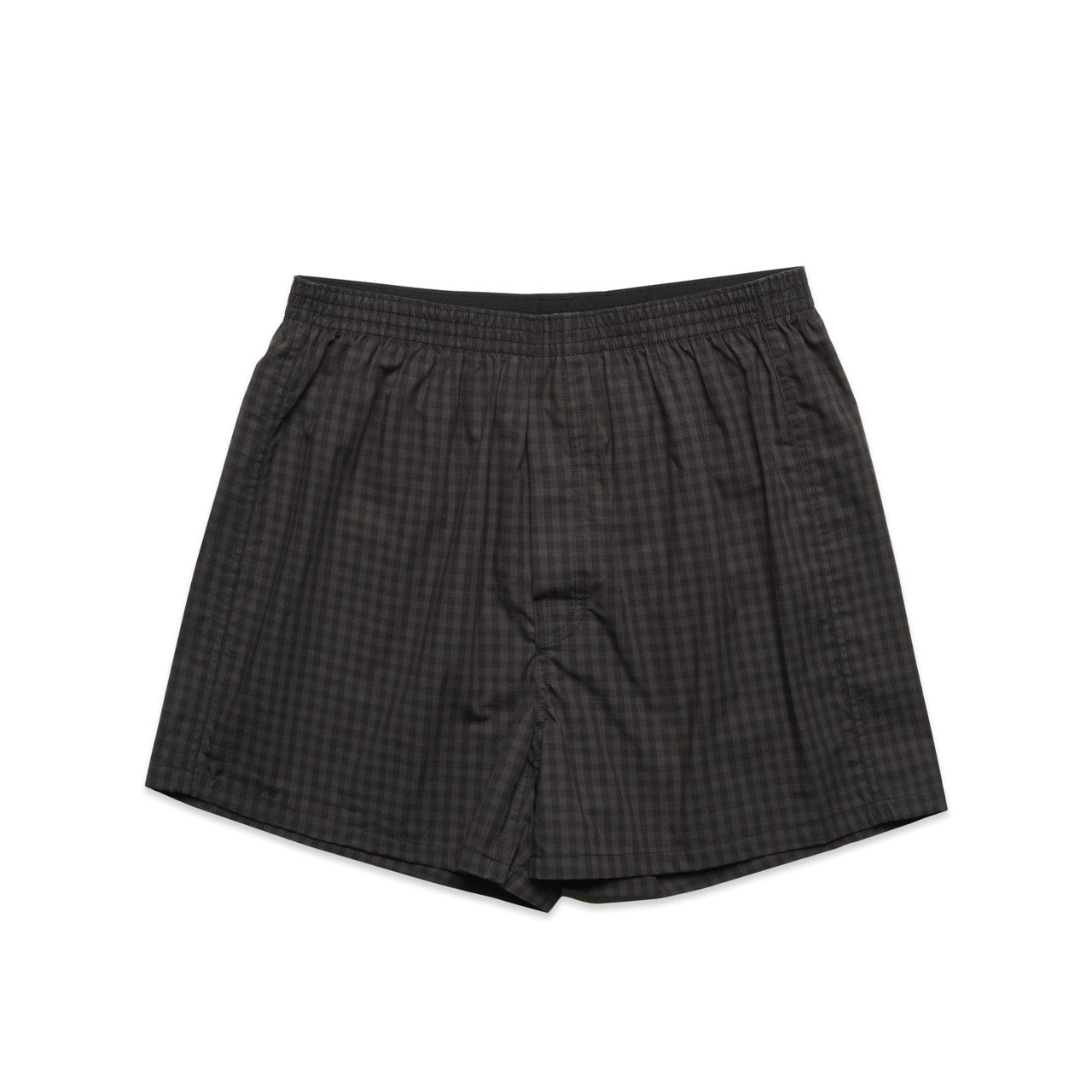 BOXER CHECK SHORTS - Black/Coal