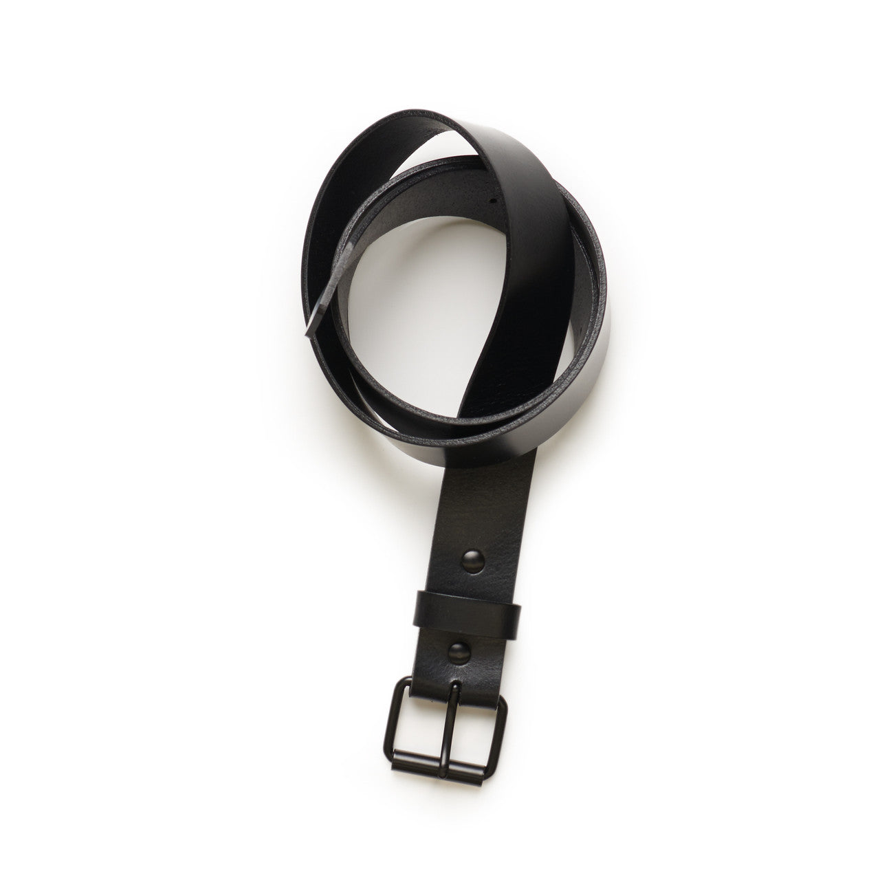 LEATHER BELT - Black