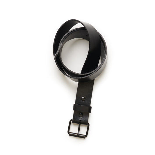 LEATHER BELT - Black
