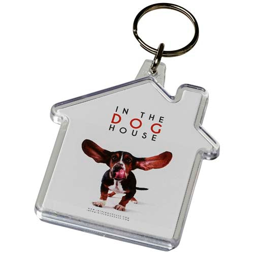 Combo house-shaped keychain