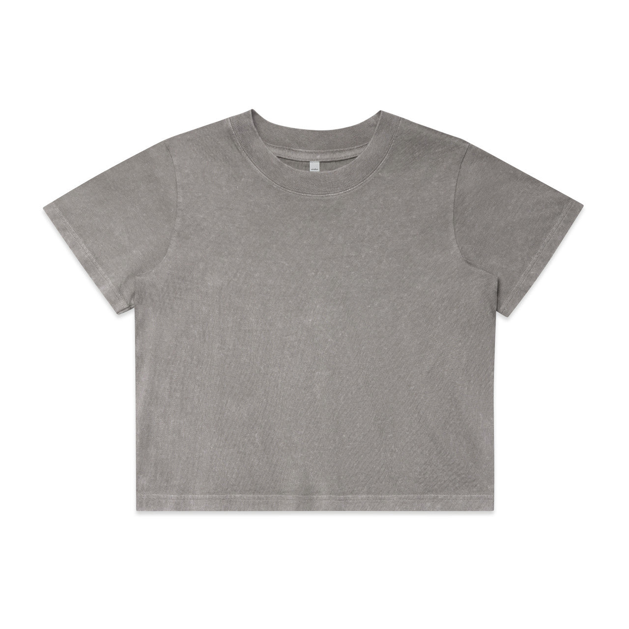 WOS STONE WASH HEAVY CROP - Grey Stone