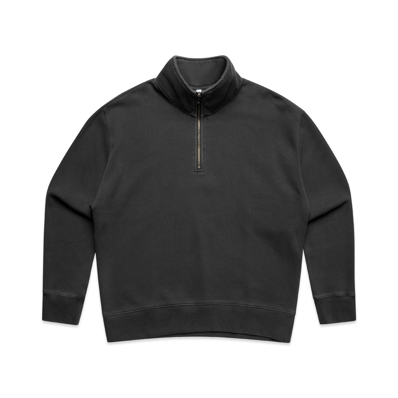 WOS RELAX FADED HALF ZIP - Faded Black