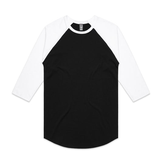 RAGLAN TEE - Black/White
