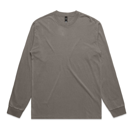 HEAVY FADED LS TEE - Faded Grey