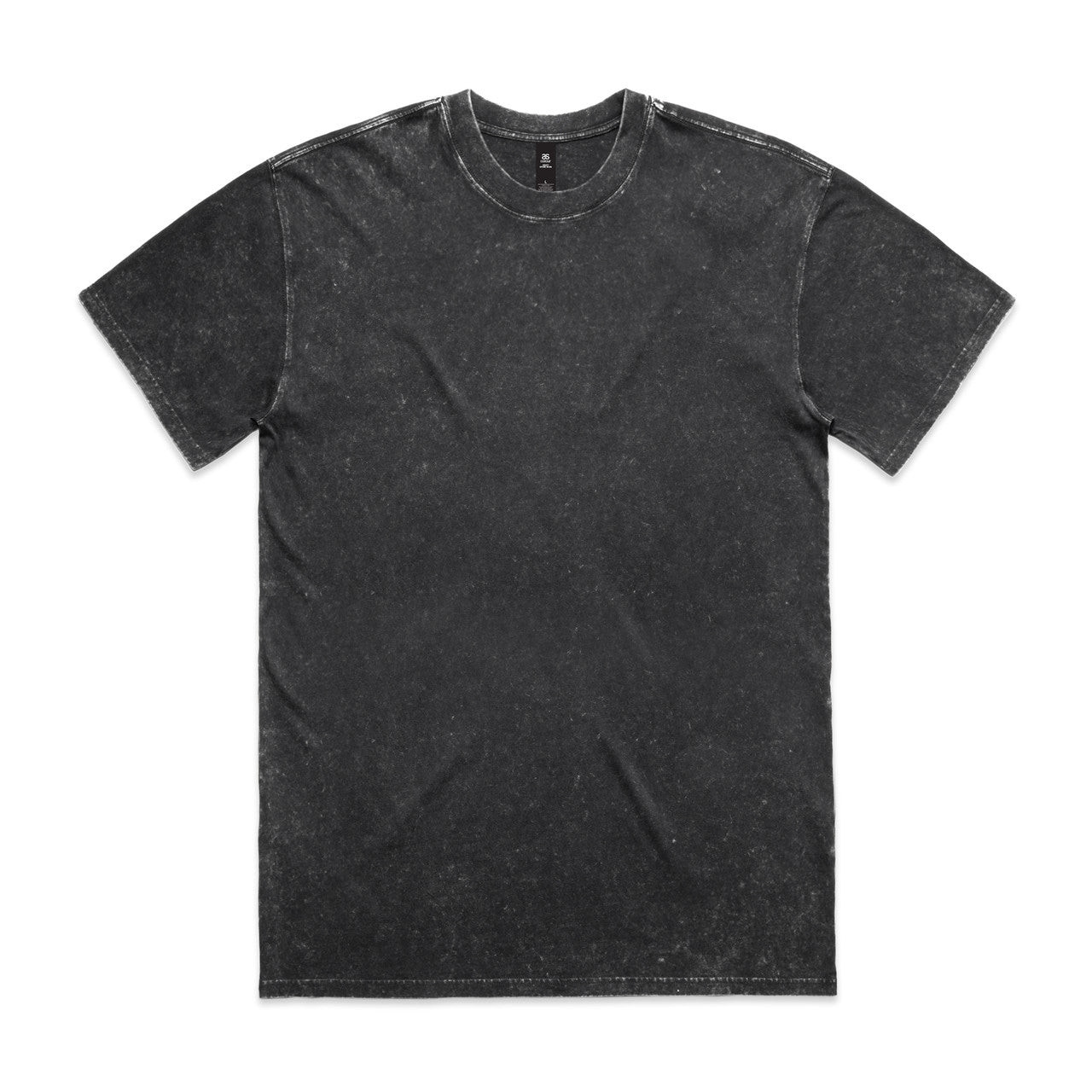 STONE WASH HEAVY TEE - Black Stone