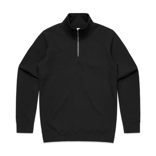 HALF ZIP CREW - Black