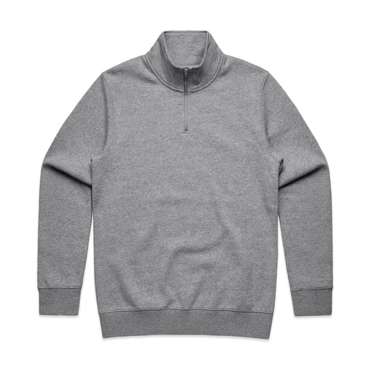 HALF ZIP CREW - Athletic Heather