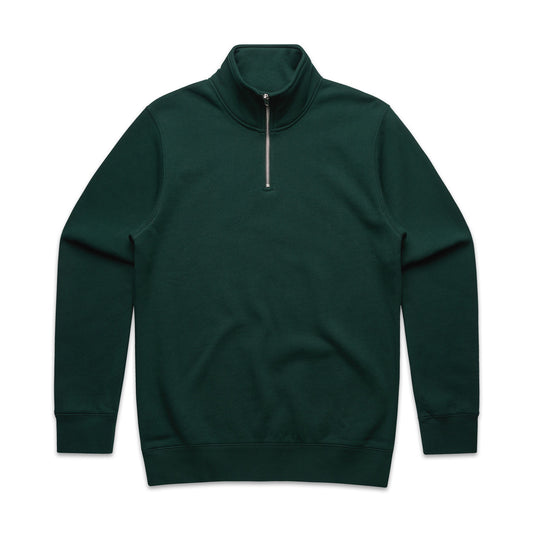 HALF ZIP CREW - Pine Green