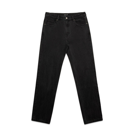 STRAIGHT JEAN - Washed Black