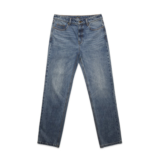 STRAIGHT JEAN - Washed Blue