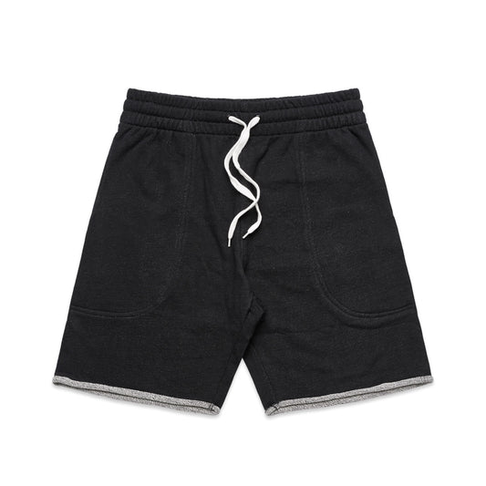 TRACK SHORTS - Black Heather