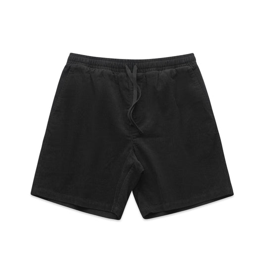 CORD SHORTS - Black