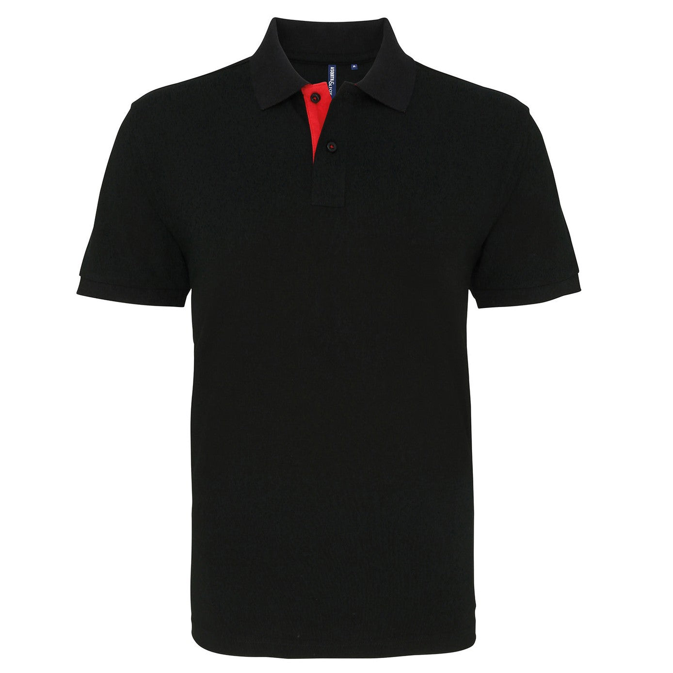 Men's classic fit contrast polo