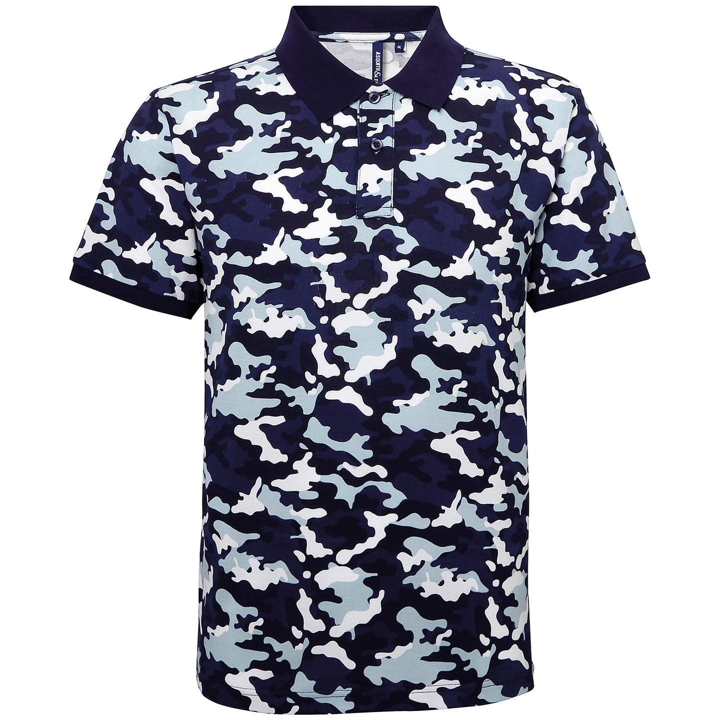 Men's camo piqué polo