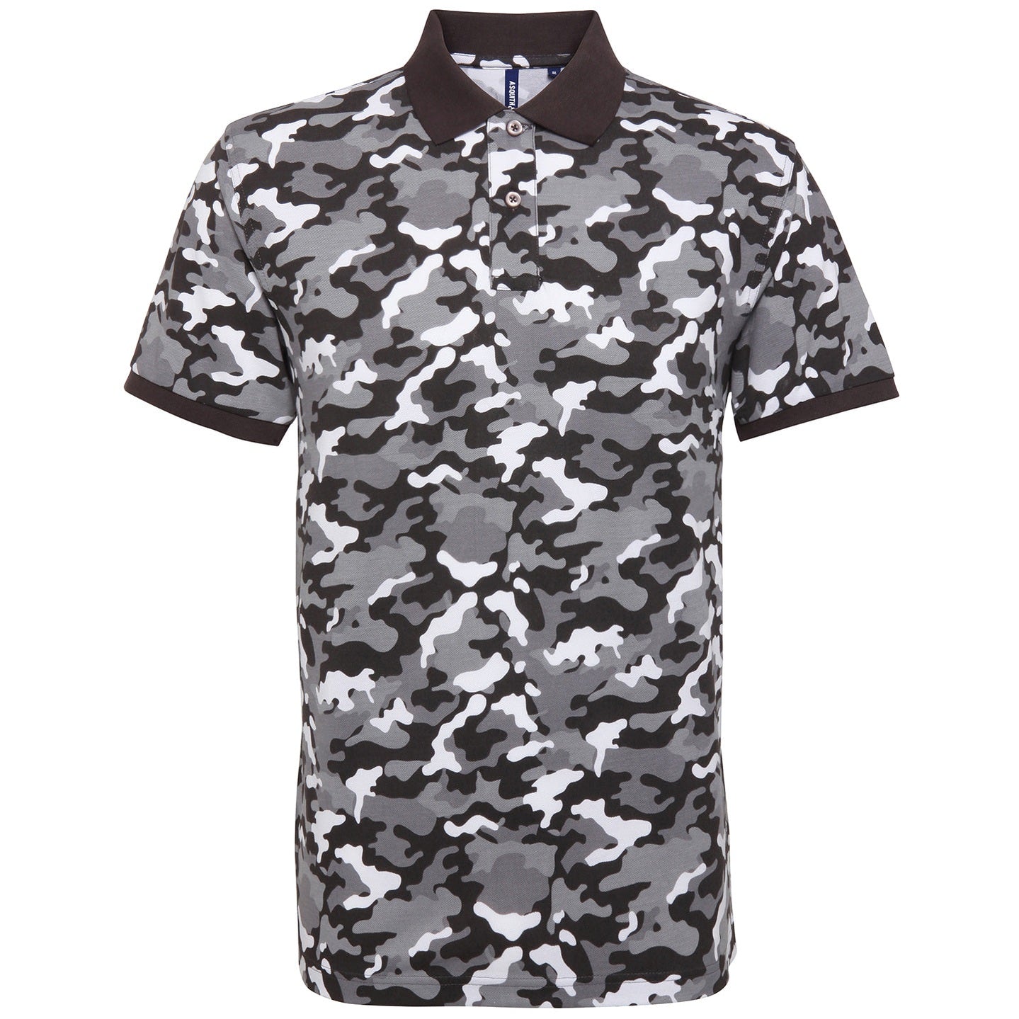 Men's camo piqué polo
