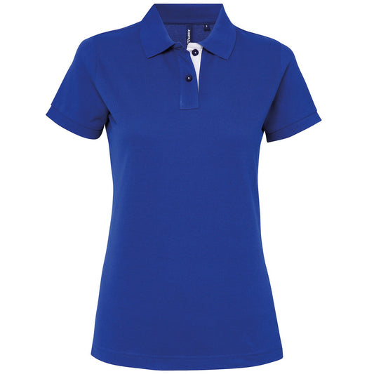 Women's contrast polo