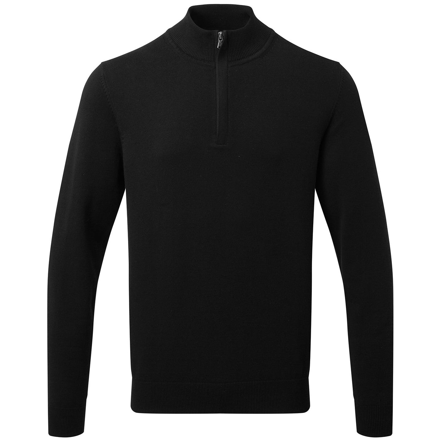 Men's cotton blend ¼ zip sweater