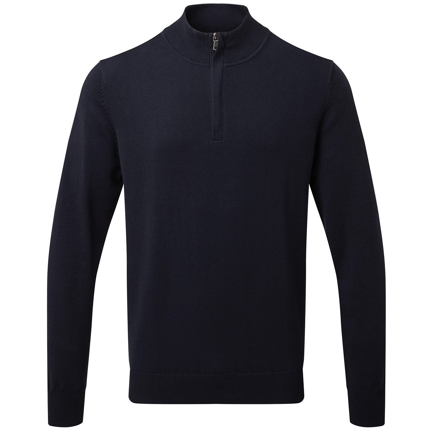 Men's cotton blend ¼ zip sweater