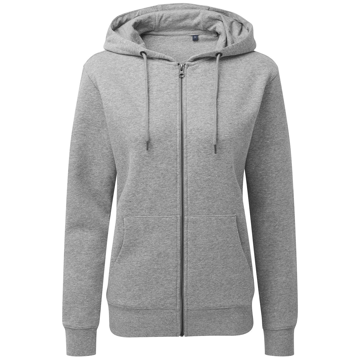Women's zip-through organic hoodie
