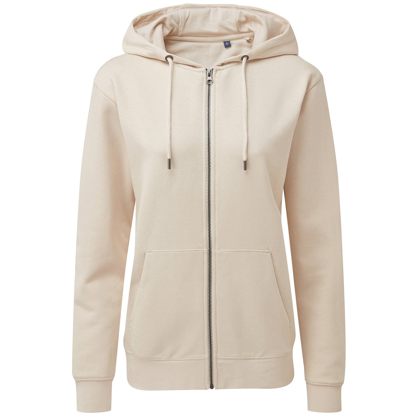 Women's zip-through organic hoodie