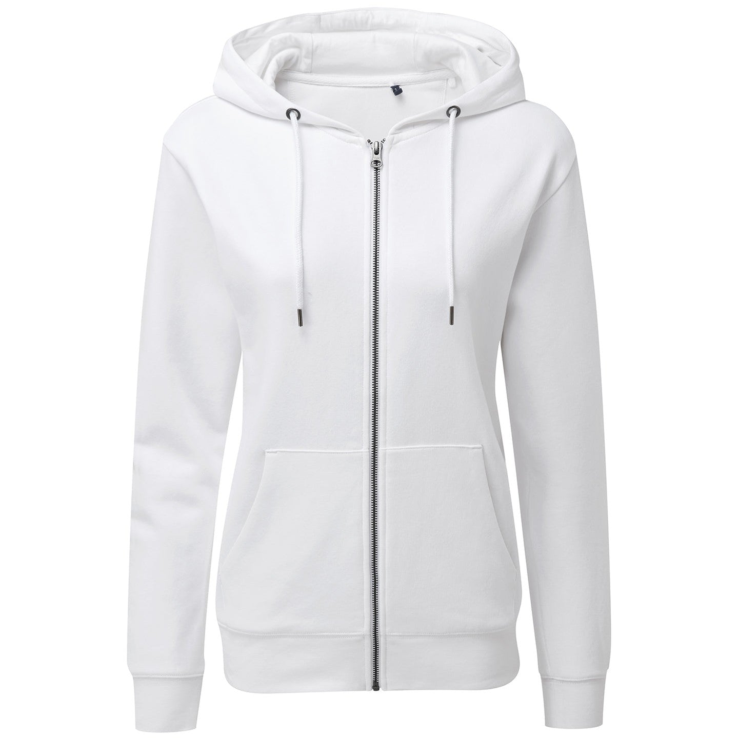 Women's zip-through organic hoodie