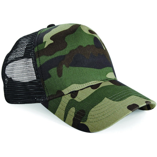 Camo snapback trucker