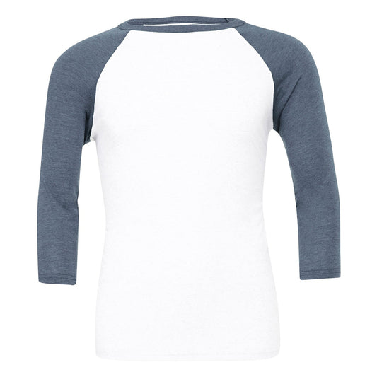 Unisex triblend ¾ sleeve baseball t-shirt