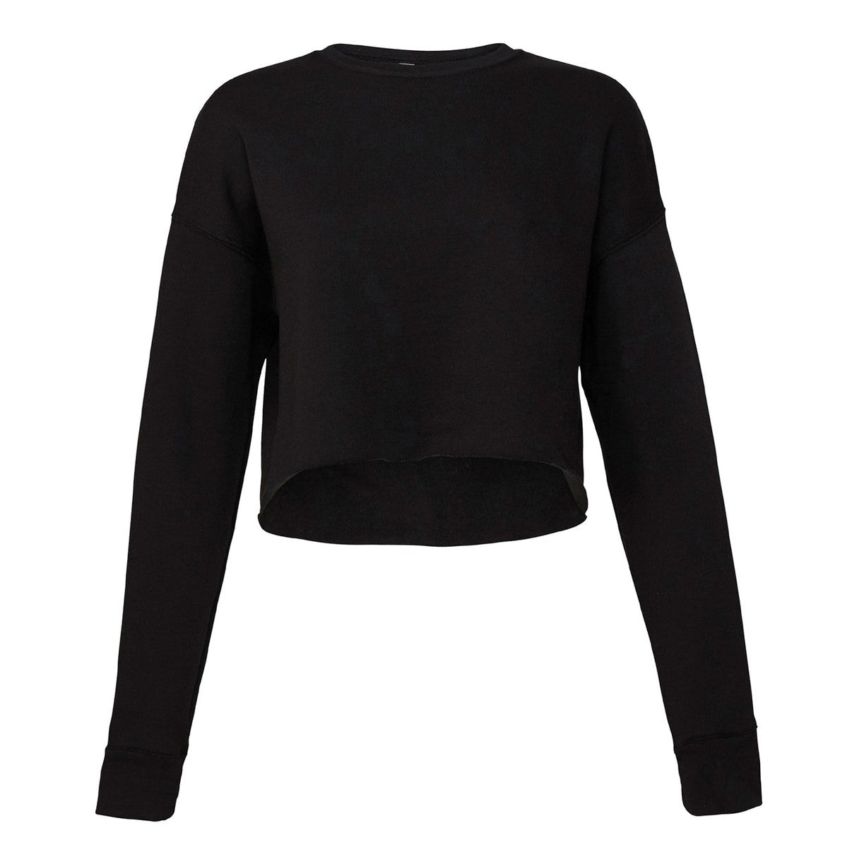 Women's cropped crew fleece