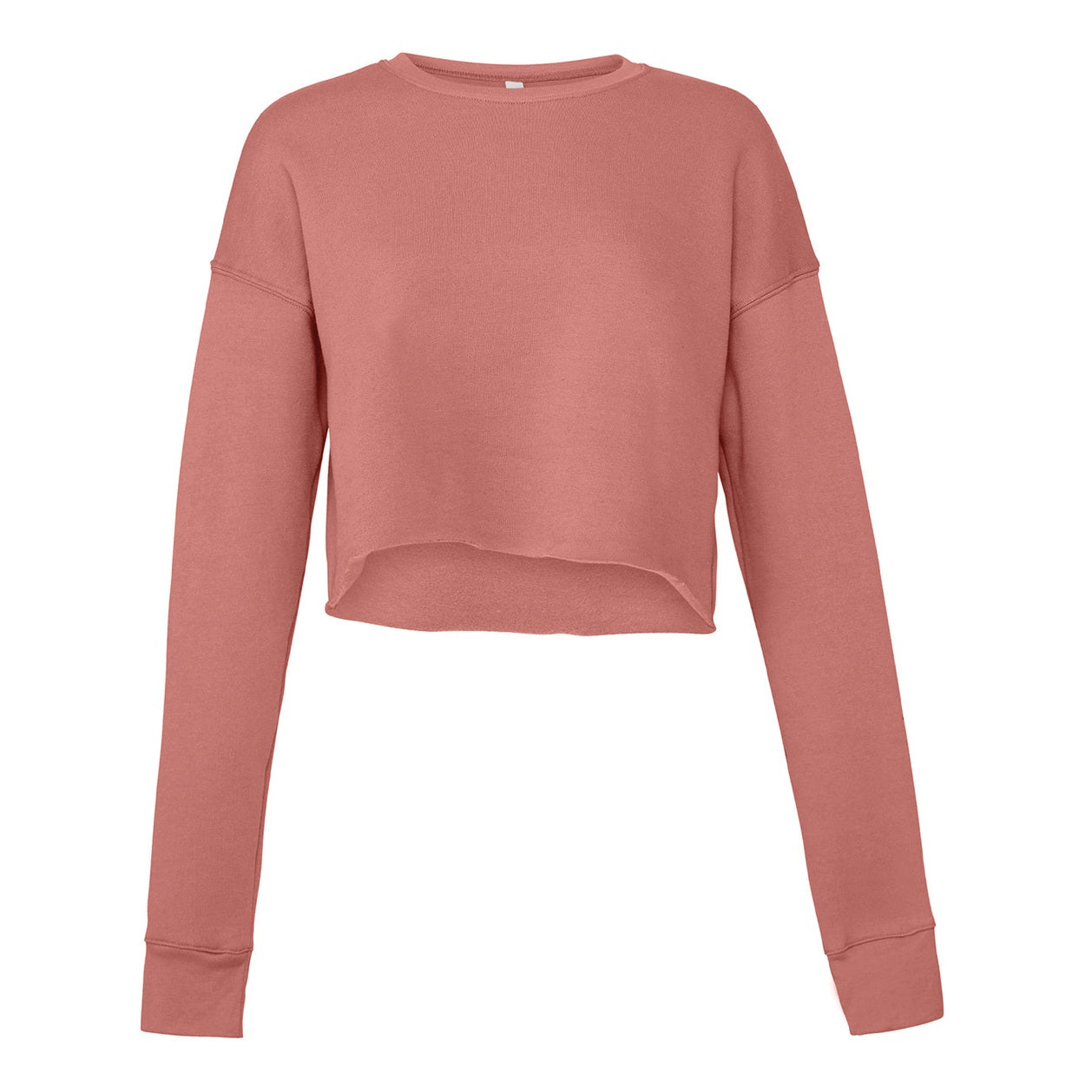 Women's cropped crew fleece