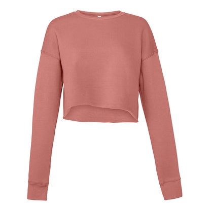 Women's cropped crew fleece