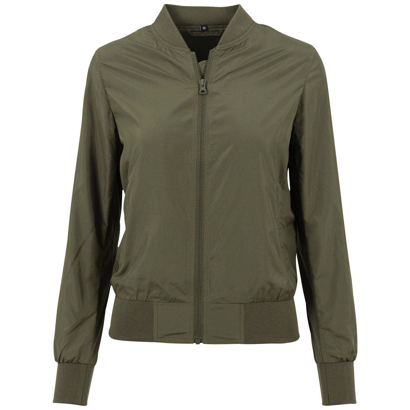Women's nylon bomber jacket