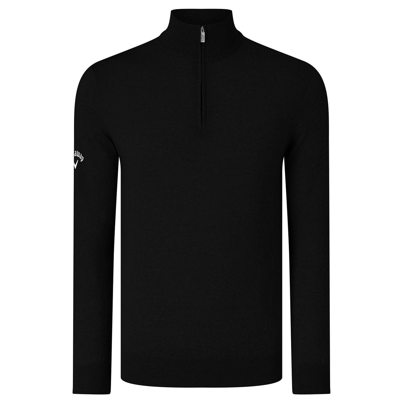 Ribbed ¼ zip Merino sweater