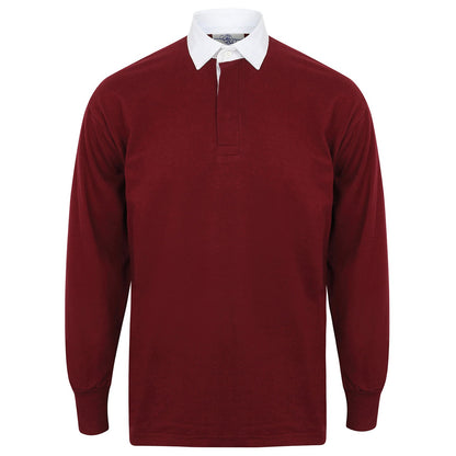 Long sleeve plain rugby shirt