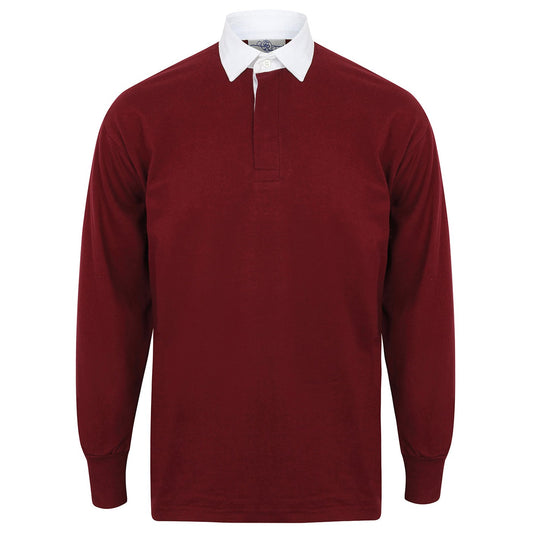 Long sleeve plain rugby shirt