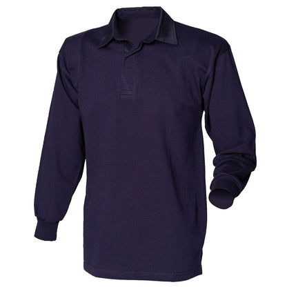 Long sleeve plain rugby shirt