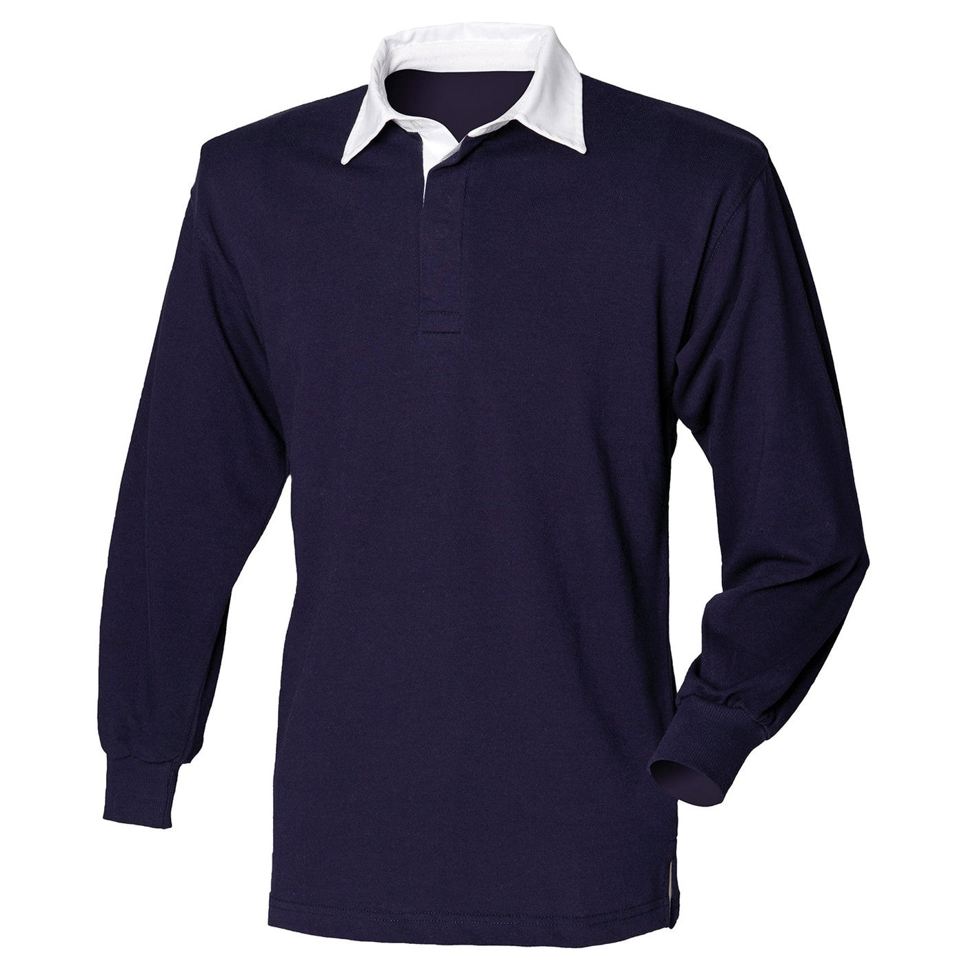 Long sleeve plain rugby shirt