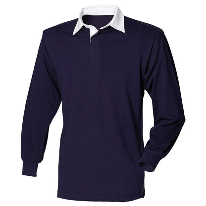 Long sleeve plain rugby shirt